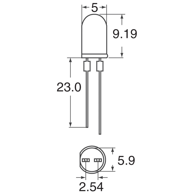 HLMP-3650 Broadcom Limited  LED Indication - Discrete